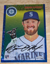 Brian O'Keefe 2023 Topps Chrome Platinum Anniversary Blue Diamond REF RC /199