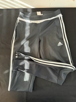 adidas climacool Men's S Track Pants Gray White Polyester Tapered