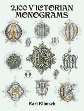 2,100 Victorian Monograms by Karl Klimsch: New