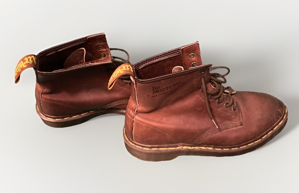 Dr. Martens The Original AirWair 8 Brown Leather 8 Eye Boots 11822