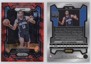 2023-24 Panini Prizm Red Ice Prizm Jett Howard #132 Rookie RC