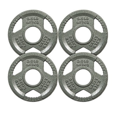 Cast Iron Weight Plates Strength Training Fits 2-Inch Barbell 2.5LB