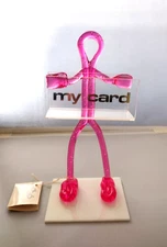 Creative Concepts Acrylic Sculpture * My Card * Pink Figure w/ Card Holder