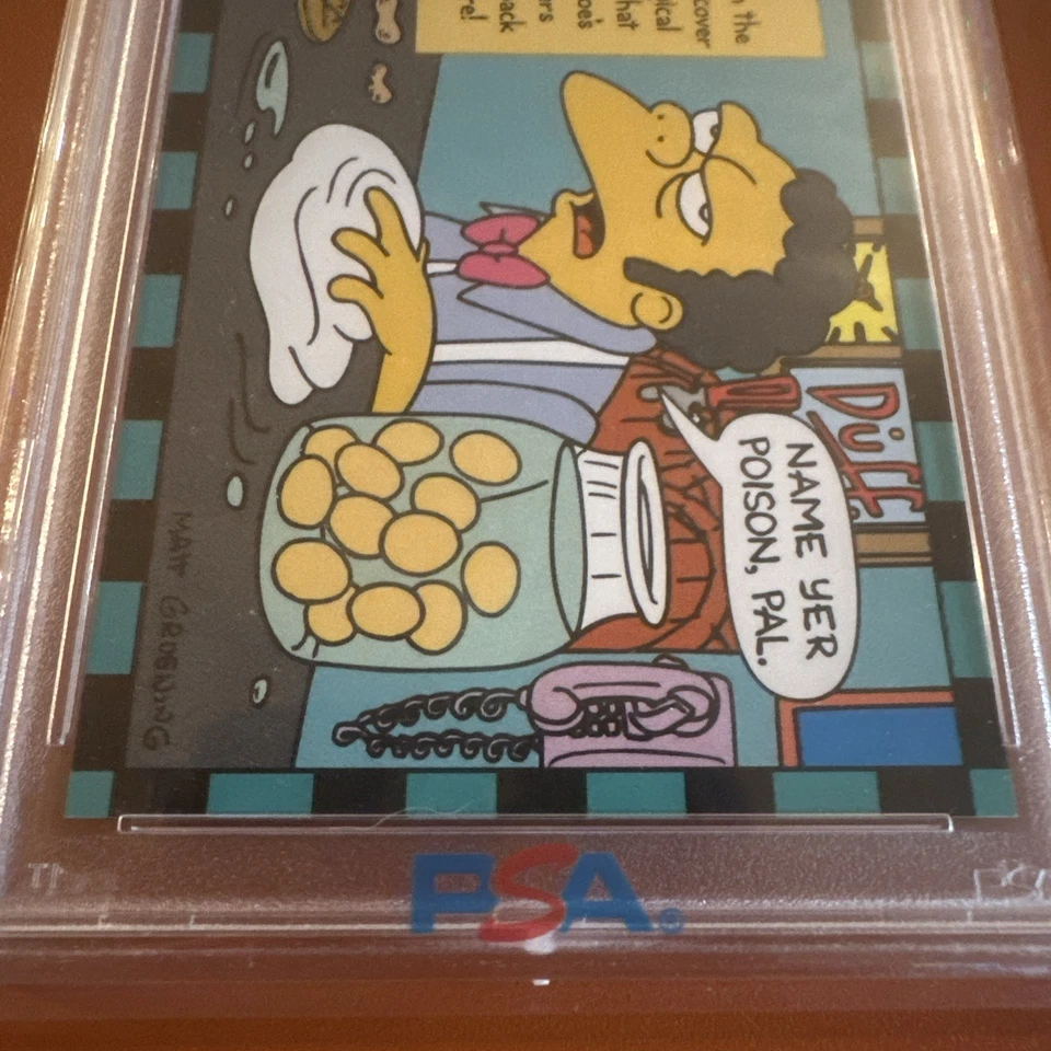 1994 Skybox The Simpsons Series II Smell O Rama Moe's Hated Prank P/C PSA 8 - Image 3 of 4