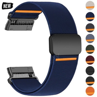 Für Fitbit Versa 4 Versa 3 Sense 2 Sense 1 Magnet Nylon Armband Uhrenarmband DE
