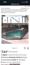 4x24 Pool Fence With Hardware For In Ground Pool
