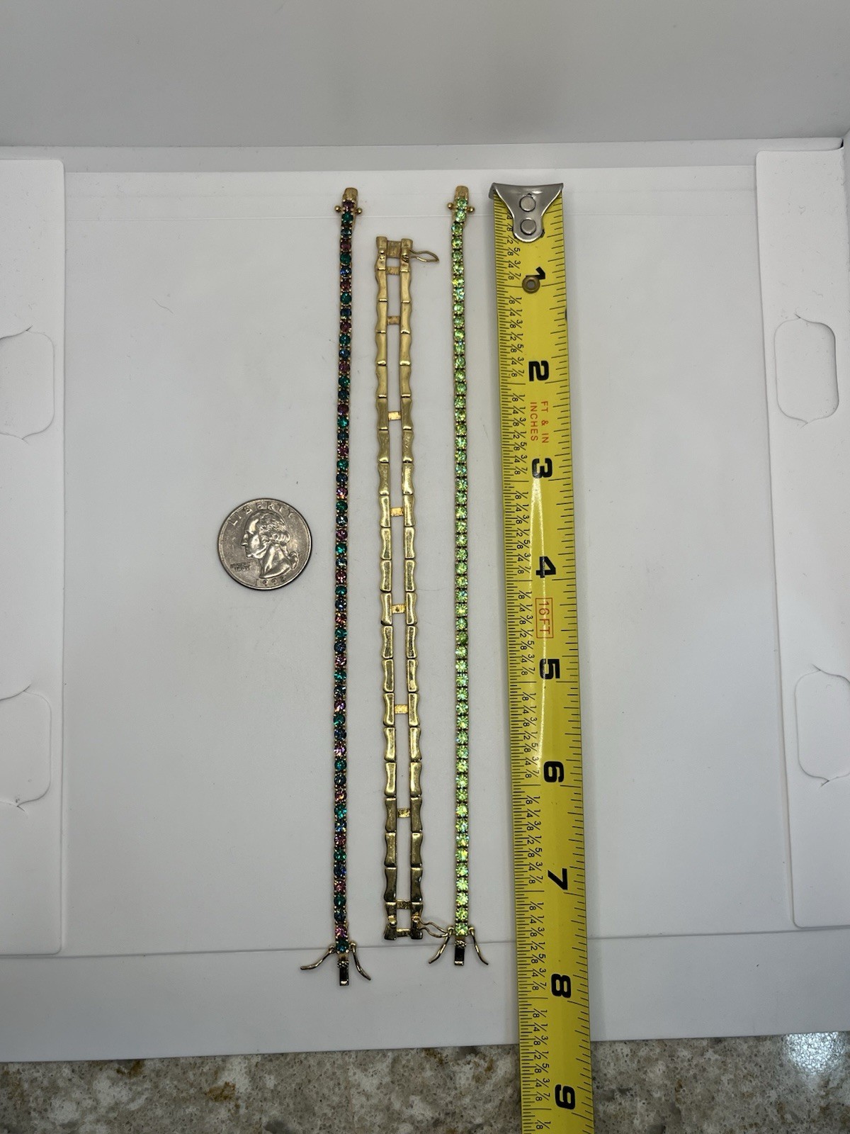 Joan Rivers interlocking interchangeable gold ton… - image 6