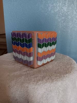 Colorful triangle square pot