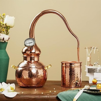 Pure Copper Alembic Still Kit 3L Moonshine Still Household Home Brewing Kit
