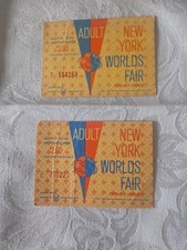 Vintage Lot of 2 1964-1965 World’s Fair Tickets on The Hot Collector