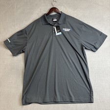 NEW Nike Golf Polo Shirt 3XL Stay Cool Dri-FIT Gray Performance Golf Logo NWT