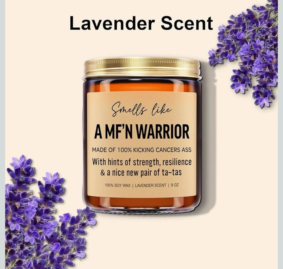 趣味香氛蜡烛-乳腺癌幸存者女士礼物-鼓励 — 第 4/4 张图片