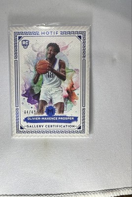 2023-24 Topps Motif - Gallery Certification Olivier-Maxence Prosper #48...