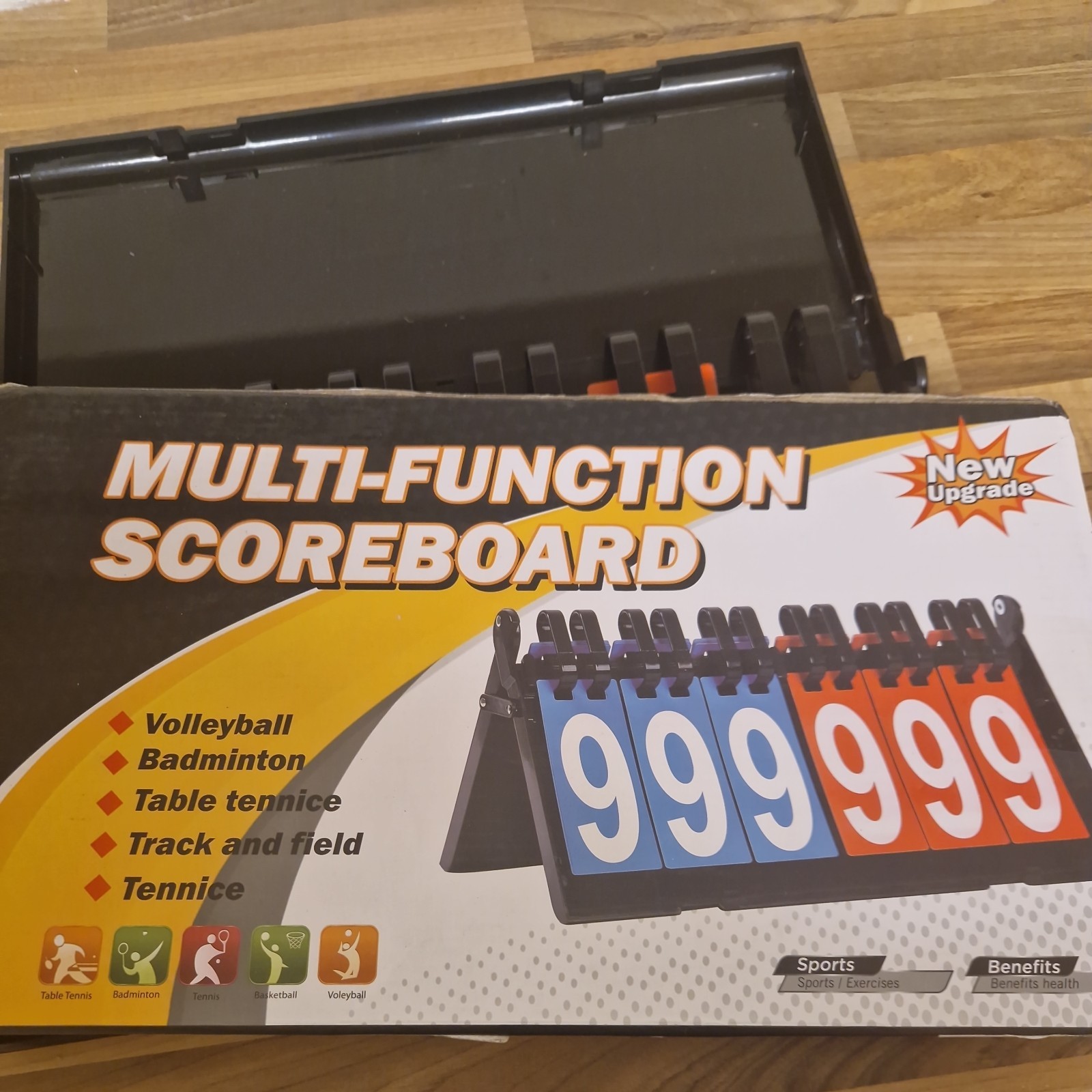 Scoreboard 4-Digit Digital Tabletop Scoreboard  Indoor Sports (k)