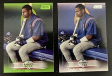2025 Topps Stadium Club - Sammy Sosa #46 Lime Green Foil & Base Card 
