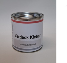 Spezial Cabrio Verdeck Kleber extra stark 1/4 Litr Dose,mit Verdeckstoff Schwarz