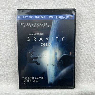 #ad Gravity 3D Blu ray Sandra Bullock George Clooney Alfonso Cuaron Steven Price $16.17