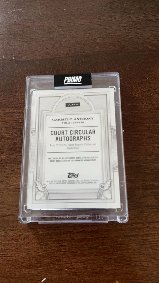Autógrafo de Carmelo Anthony  Foto 2 de 2