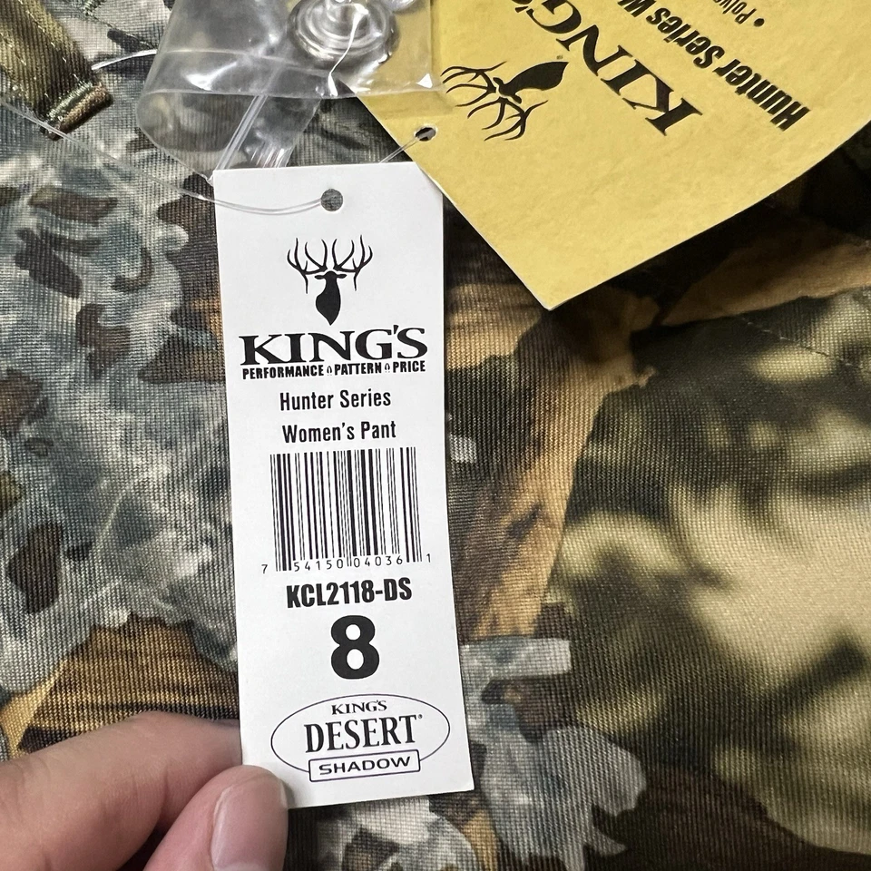 King's Camo Women's Hunter Series Camo Pants Desert Shadow Size 8 NWT - Image 3 of 4