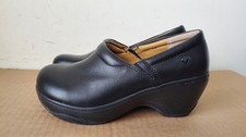 Nurse Mates Pillowtop Bryar Black Clogs Women's Size 6 Slip Resistant NEW
