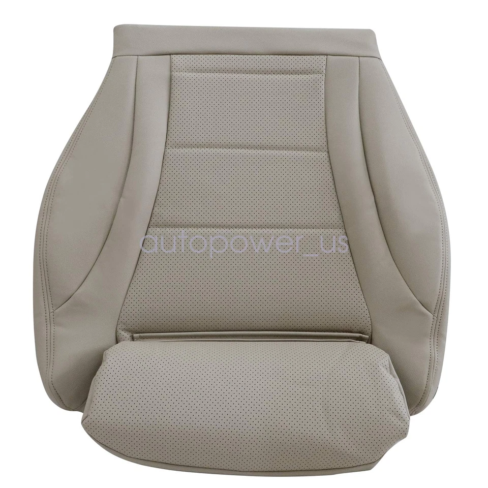 Cubierta de asiento de cuero marrón oscuro inferior del conductor para Mercedes Benz C300 2015-2021 Foto 2 de 4