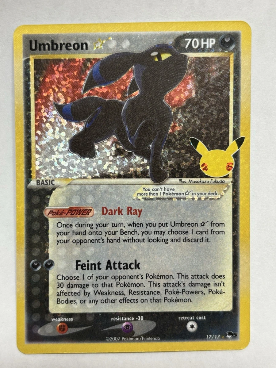 25+ Umbreon Star 17/17 Celebrations: Classic Collection for sale