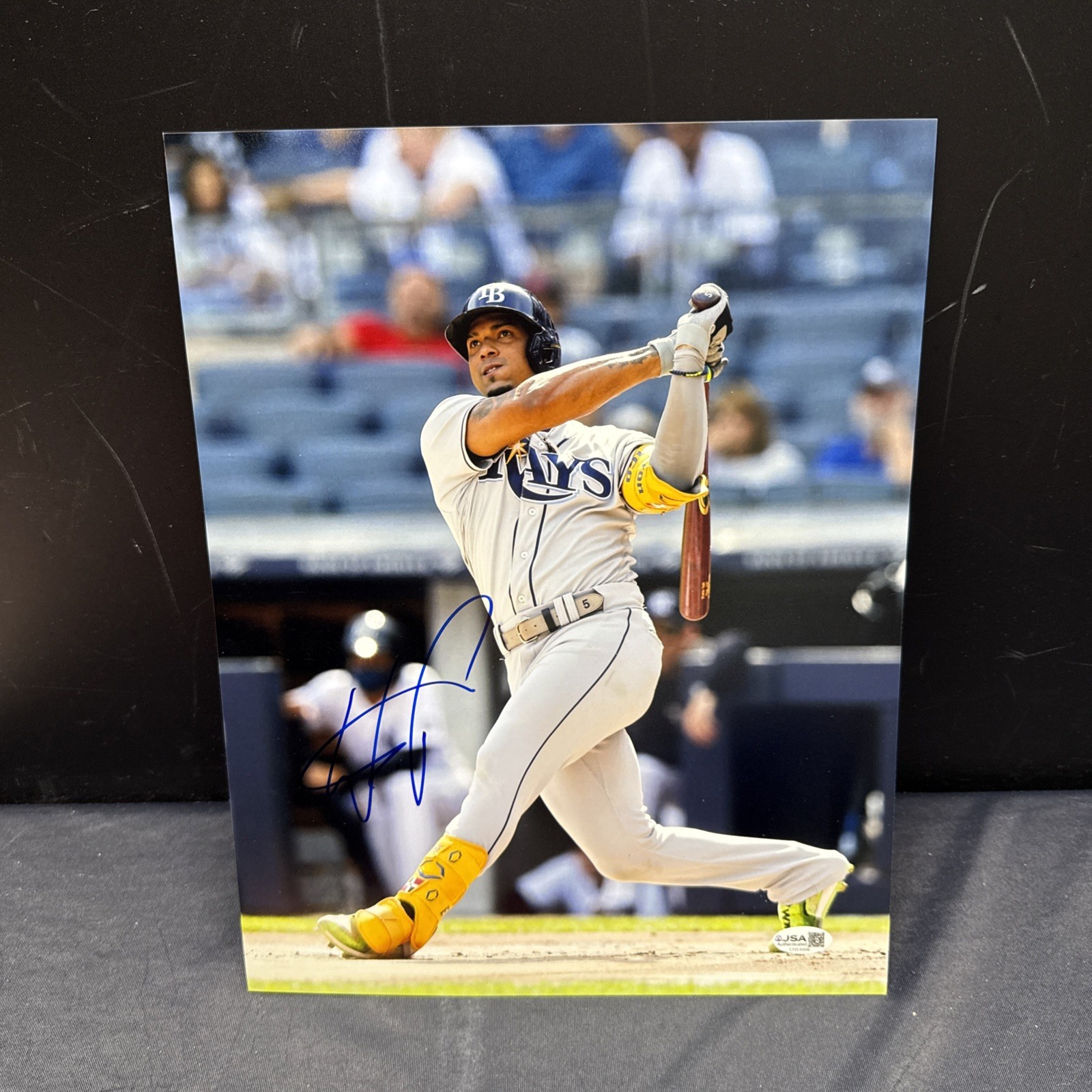 Wander Franco Autographed Signed Tampa Bay Rays 11x14 Photo JSA COA 