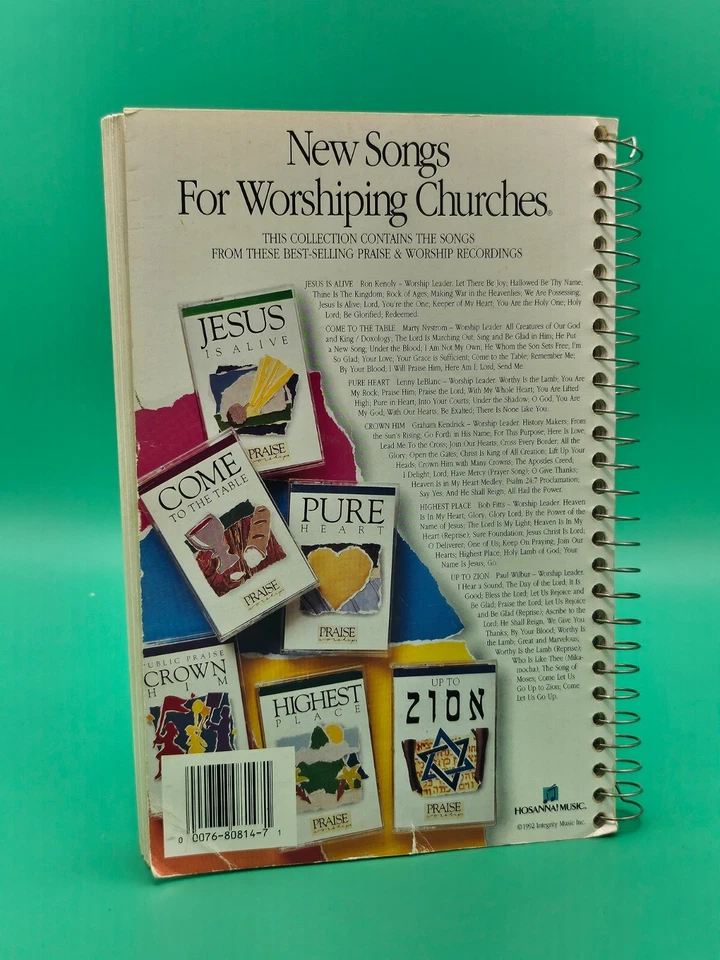Hosanna! Music Songbook 6 Praise Worship Spiral Paperback Vintage VERY GOOD - Image 2 of 4