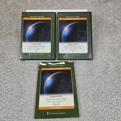 THE GREAT COURSES: Impossible: Physics Beyond the Edge DVD Set + Guidebook