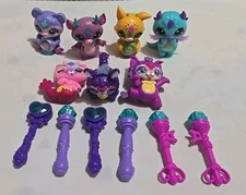 Magic Mixies Mixlings Lot Of 14 Pieces, 7 Mini Figures & 7 Wands! 