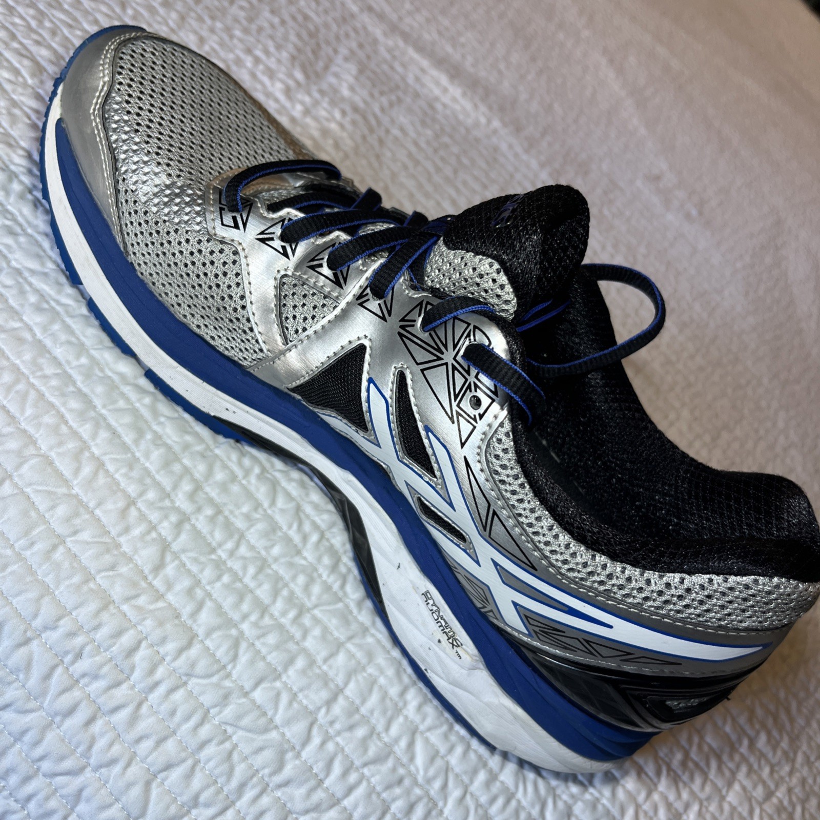 Men's ASICS GEL GT-2000 Running Shoes Size 9.5 Silver/Royal Blue T606N thumbnail 8