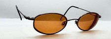 Marchon Autoflex 51 Bronze Oval Metal Sunglasses FRAMES ONLY