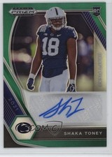 2021 Panini Prizm Draft Picks Green Shaka Toney #DPA-SHA Auto 1t2c