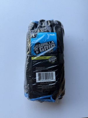 GORILLA GRIP Large TRAX Extreme Grip Work Gloves (5-Pack) 25627-18