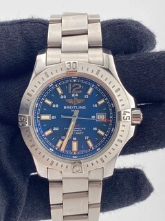 #56 Orologio Uomo Breitling 44mm Colt B/P Acciaio Quadrante Blu A17388