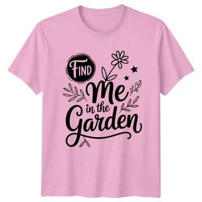 Find Me In The Garden Damen T-Shirt Botanical Gardening Muttertag Geschenk