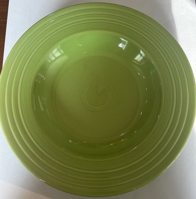 Fiesta Ware Chartruese 12'' Large Pasta Bowl Deep Plate Homer Laughlin Dish