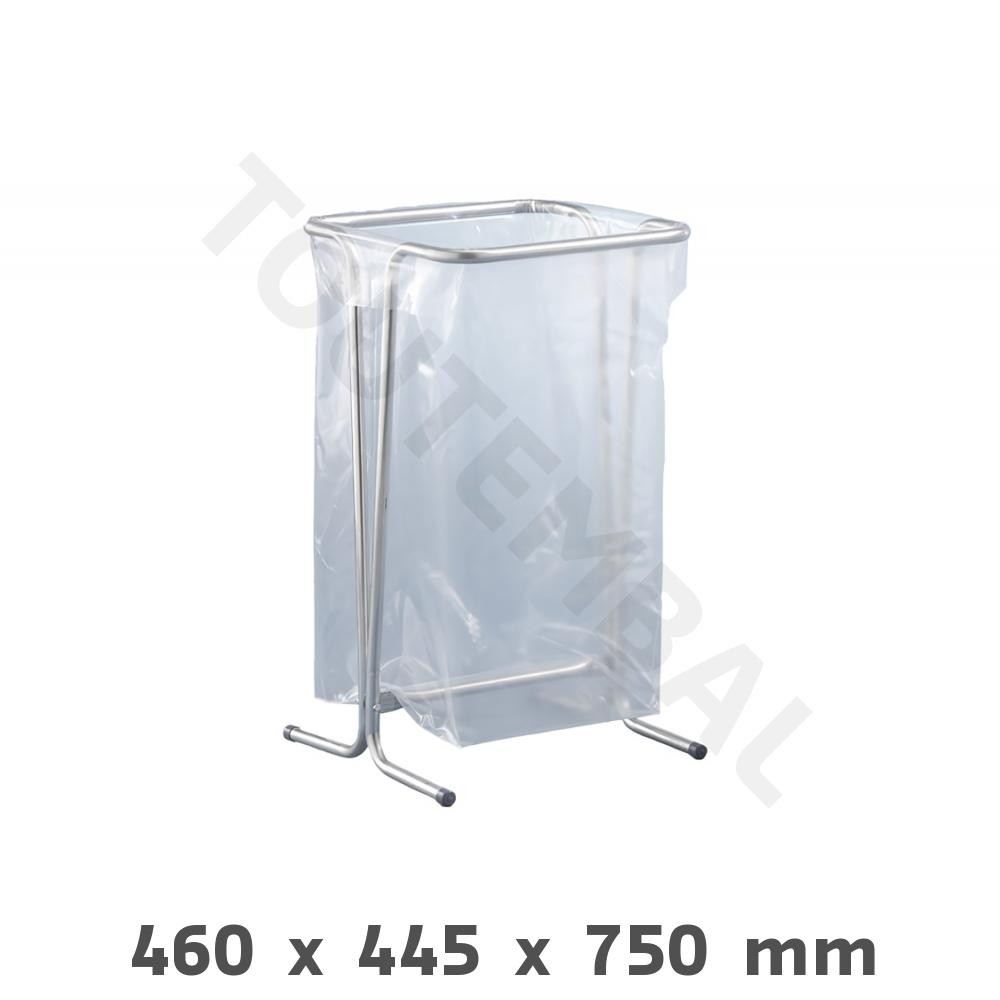 Support pour sac poubelle 110l fixe anti-glissement pour garage