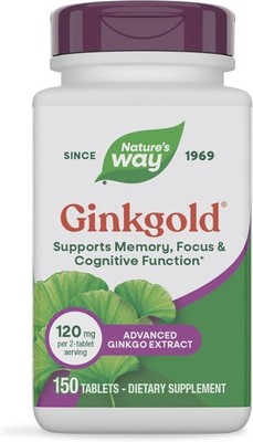 Nature's Way Ginkgold Advanced Ginkgo Extract, Supports Memory, Focus &... 
