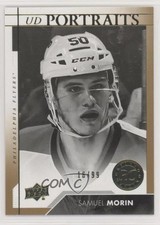 2017-18 Upper Deck Portraits Rookies Gold 16/99 Samuel Morin #P-75 k2t