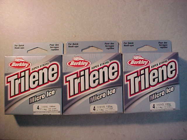 1lb berkley fireline crystal micro ice fishing line Pure Brands: Fishing better control of your jig 3 SPOOLS BERKLEY TRILENE MICRO