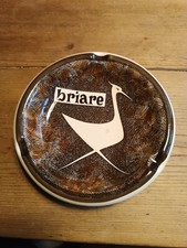 faïence de gien Vide Poche Cendrier Briare Oiseau Chasse Diam 20 Cm Étang 