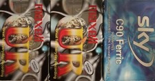 Maxell UR 90 Blank Audio Cassette Tape X2+ 1x Sky Ferric Audio cassette tape 