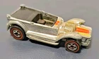 Vintage 1969 Hong Kong Mattel Hot Wheels Redline Chrome Prowler Car Missing Top