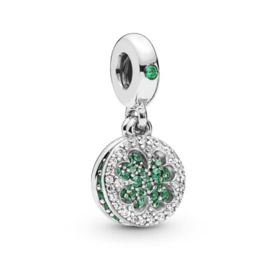 Pandora Dazzling Clover Dangle Charm With CZ #797906NRGMX | eBay