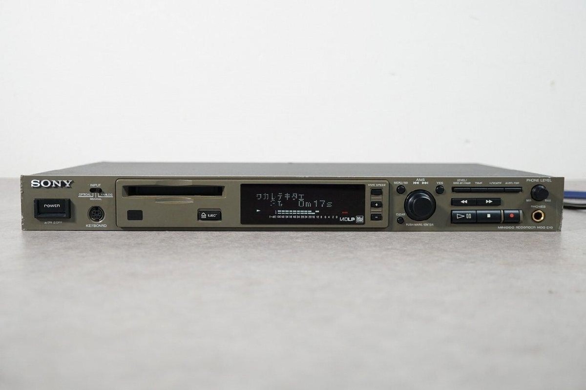 SONY MDS-E10 MDレコーダー ソニー 中古動作品 SONY MDS-E10 Professional MD Recorder Player Rack Mount