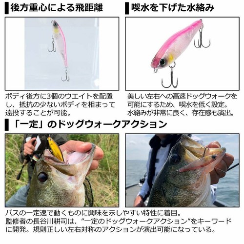 Daiwa STEEZ PENCIL 75F Bass Fishing Lure Wakasagi From Stylish anglers Japan - Picture 2 of 4