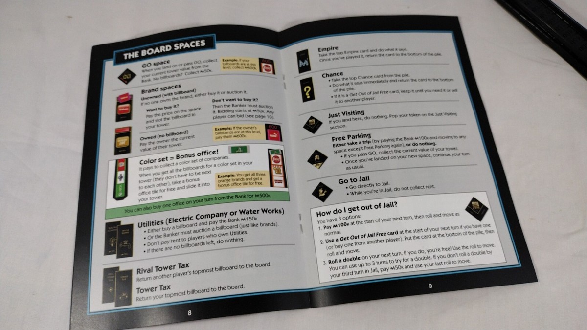 31)Monopoly EMPIRE Edition Rules, Chance & Empire Cards