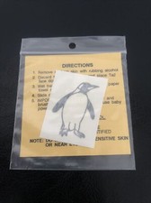 Pittsburgh Penguins Temporary Tattoo Vintage Logo - From NHL Game, Never Opened.