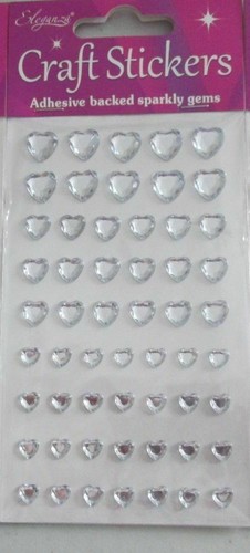 ELEGANZA SELF ADHESIVE GLITTER GEMS CRAFT STICKERS DIAMANTE VARIOUS DESIGNS. - Picture 45 of 60